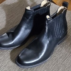 Frye black leather boots